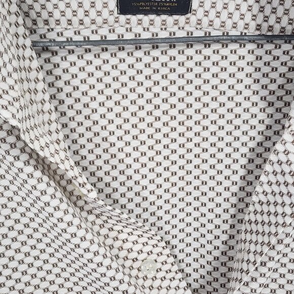 1970's INT. Internationalist by Arrow Men's Button Up Patterned Shirt 15-1/2, 34 - Picture 15 of 16